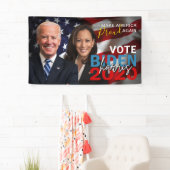 Biden Harris 2020 Verkiezingspatriottische foto Spandoek (Insitu)