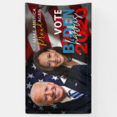 Biden Harris 2020 Verkiezingspatriottische foto Spandoek (Verticaal)
