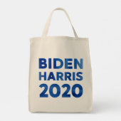 Biden Harris 2020 vet waterverf tekst 2-zijdig Tote Bag (Achterkant)
