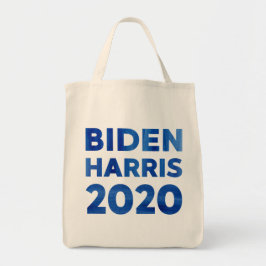 Biden Harris 2020 vet waterverf tekst 2-zijdig Tote Bag