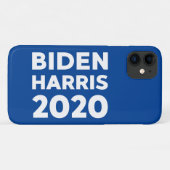 Biden Harris 2020 vetgedrukte tekst op blauw Case-Mate iPhone Case (Achterkant (horizontaal))