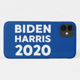 Biden Harris 2020 vetgedrukte tekst op blauw Case-Mate iPhone Case