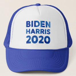 Biden Harris 2020 vetgedrukte tekst van de waterve Trucker Pet