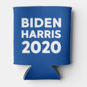 Biden Harris 2020 vetgedrukte witte tekst over bla Blikjeskoeler (Voorkant)