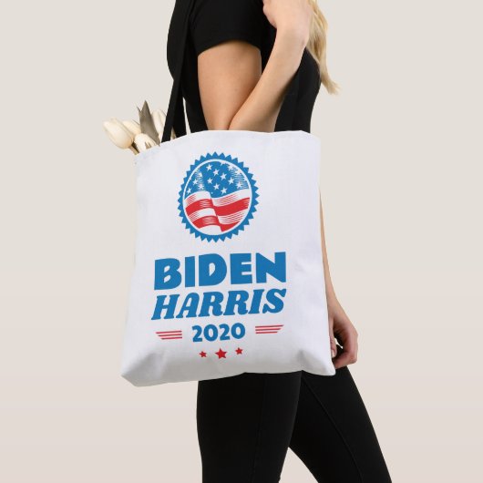 Biden Harris 2020 Vlagzegel 2 Tote Bag (Dichtbij)