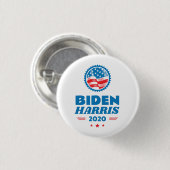 Biden Harris 2020 - Vlagzegel Ronde Button 3,2 Cm (Voorkant /achterkant)