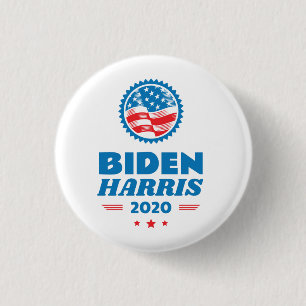 Biden Harris 2020 - Vlagzegel Ronde Button 3,2 Cm