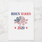 Biden Harris 2020 Voedselcontainer Etiket (Enkel label)