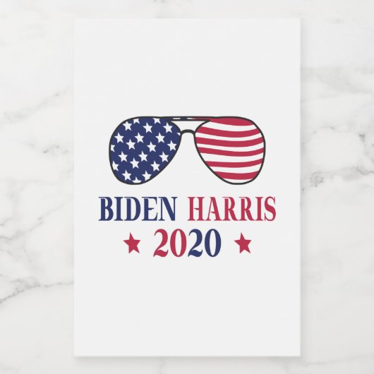 Biden Harris 2020 Voedselcontainer Etiket (Enkel label)