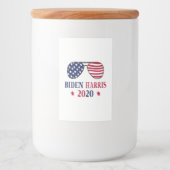 Biden Harris 2020 Voedselcontainer Etiket (Voorkant)