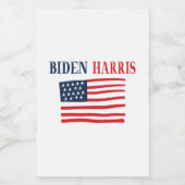 Biden Harris 2020 Voedselcontainer Etiket (Enkel label)