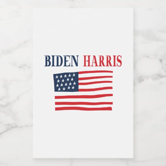 Biden Harris 2020 Voedselcontainer Etiket (Enkel label)