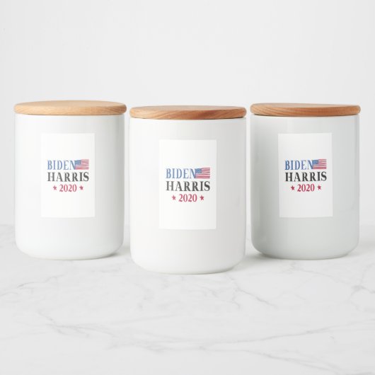 Biden Harris 2020 Voedselcontainer Etiket (Flessen)
