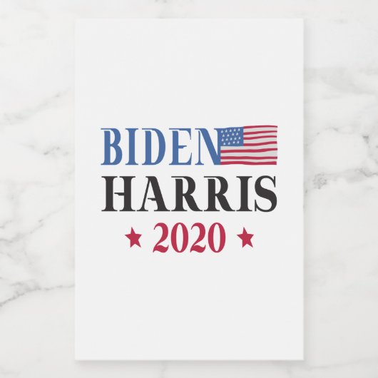 Biden Harris 2020 Voedselcontainer Etiket (Enkel label)
