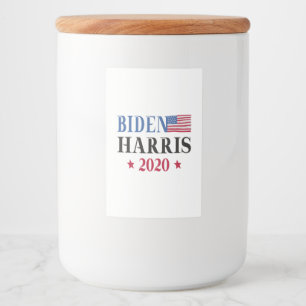 Biden Harris 2020 Voedselcontainer Etiket