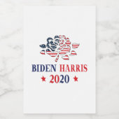 Biden Harris 2020 Voedselcontainer Etiket (Enkel label)