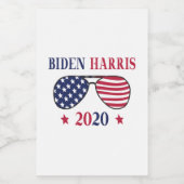 Biden Harris 2020 Voedselcontainer Etiket (Enkel label)
