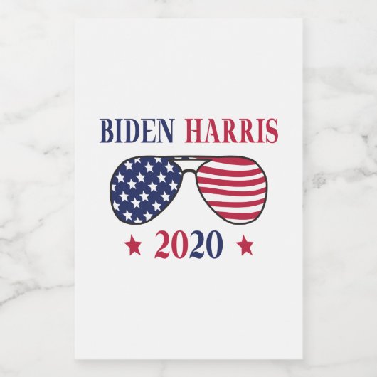 Biden Harris 2020 Voedselcontainer Etiket (Enkel label)