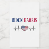 Biden Harris 2020 Voedselcontainer Etiket (Enkel label)