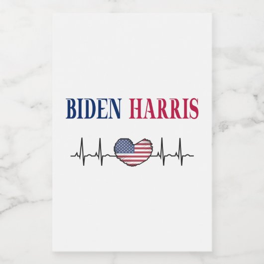 Biden Harris 2020 Voedselcontainer Etiket (Enkel label)