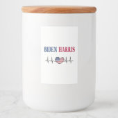 Biden Harris 2020 Voedselcontainer Etiket (Voorkant)