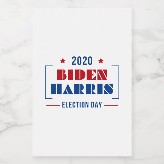 Biden Harris 2020 Voedselcontainer Etiket (Enkel label)