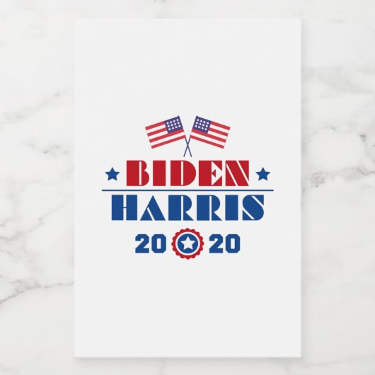 Biden Harris 2020 Voedselcontainer Etiket (Enkel label)