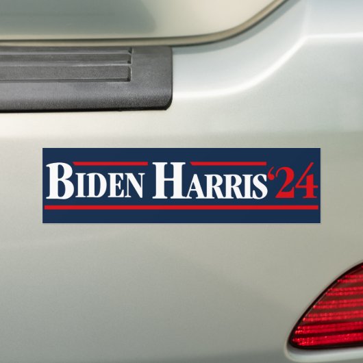 Biden Harris 2024 80's stijl  Bumpersticker (Op auto)