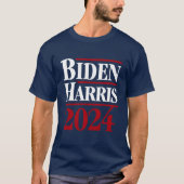 Biden Harris 2024 80's stijl  T-shirt (Voorkant)