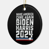 Biden Harris 2024 Care opnieuw Keramisch Ornament (Links)