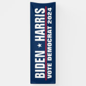 Biden Harris 2024: democratische verkiezingen Spandoek (Verticaal)