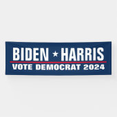 Biden Harris 2024: democratische verkiezingen Spandoek (Horizontaal)