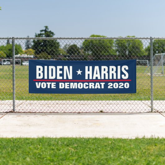 Biden Harris 2024: democratische verkiezingen Spandoek (Insitu)