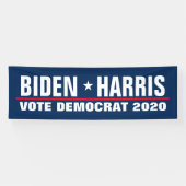 Biden Harris 2024: democratische verkiezingen Spandoek (Horizontaal)