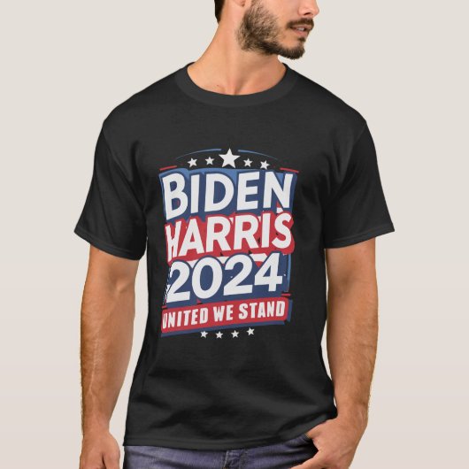 Biden Harris 2024 Joe Biden Kamala Harris Re Verko T-shirt (Voorkant)