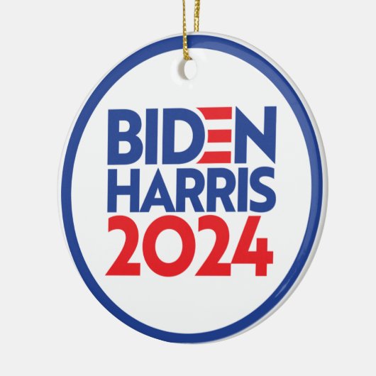 Biden Harris 2024 Keramisch Ornament (Links)