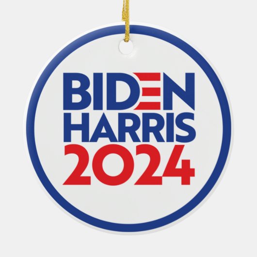 Biden Harris 2024 Keramisch Ornament (Achterkant)