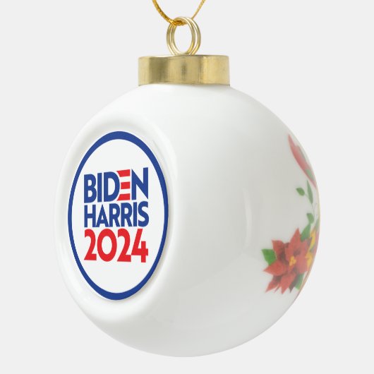Biden Harris 2024 Keramische Bal Ornament (Rechts)