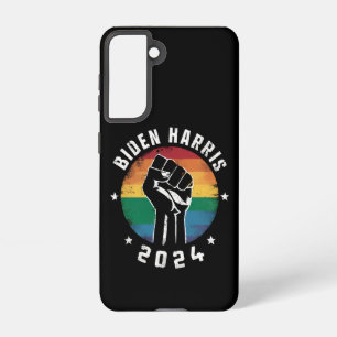 Biden Harris 2024 LGBT Regenboog Gay Pride Verkiez Samsung Galaxy Hoesje