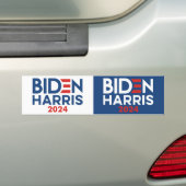 Biden Harris 2024 logo - Halfweg voor 2 Bumpersticker (Op auto)