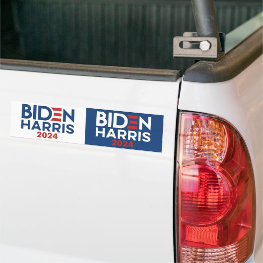 Biden Harris 2024 logo - Halfweg voor 2 Bumpersticker (Op Truck)