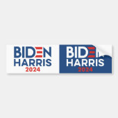 Biden Harris 2024 logo - Halfweg voor 2 Bumpersticker (Voorkant)