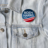Biden Harris 2024 - Modern Wave Design Button (In situ)