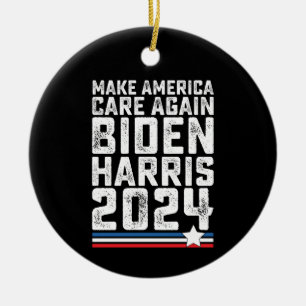 Biden Harris 2024 Opnieuw Verzorgen Keramisch Ornament