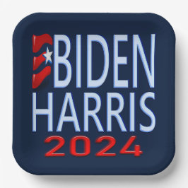 Biden Harris 2024 presidentsverkiezingen Papieren Bordje