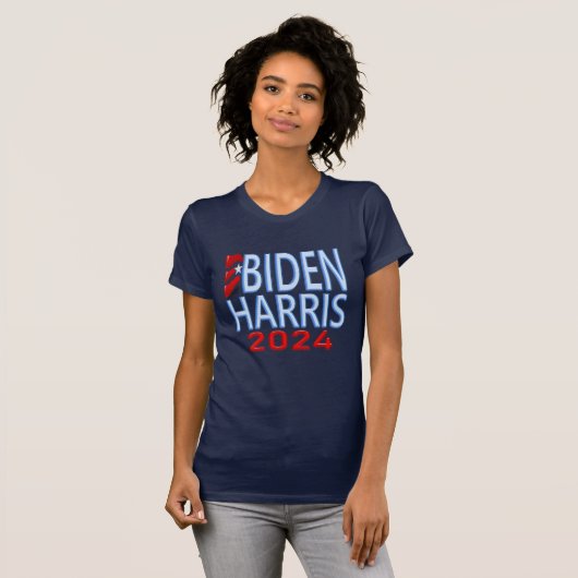 Biden Harris 2024 presidentsverkiezingen T-shirt (Voorkant volledig)