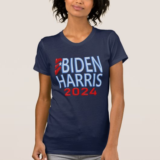 Biden Harris 2024 presidentsverkiezingen T-shirt (Voorkant)
