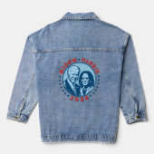 Biden Harris 2024 Retro Denim Jacket (Achterkant)