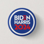 Biden Harris 2024 Ronde Button 3,2 Cm (Voorkant)