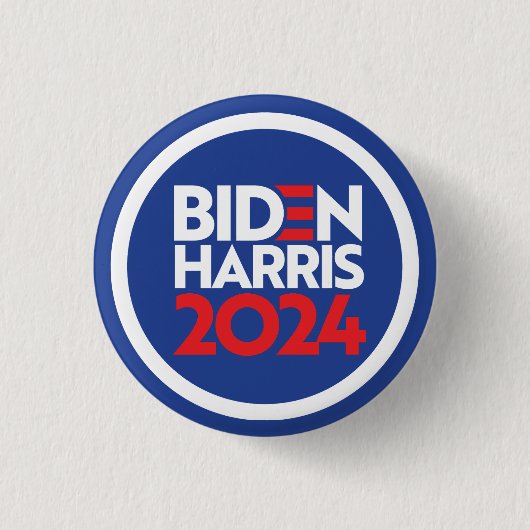 Biden Harris 2024 Ronde Button 3,2 Cm (Voorkant)